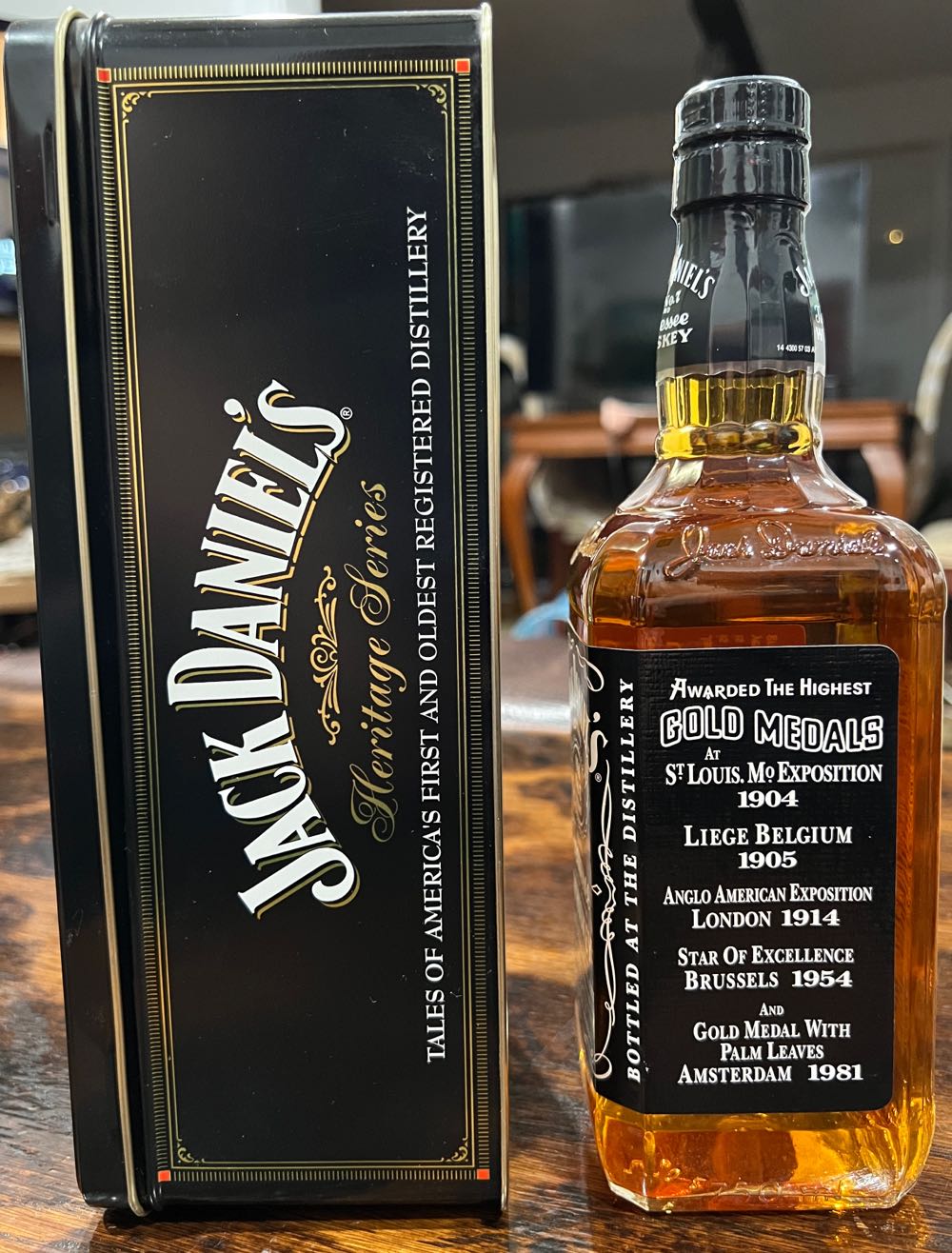 0 Tin Single Heritage Series With Bottle - 17 - Jack Daniel’s Distillery, Lynchburg, TN (750 mL) alcohol collectible - Main Image 2