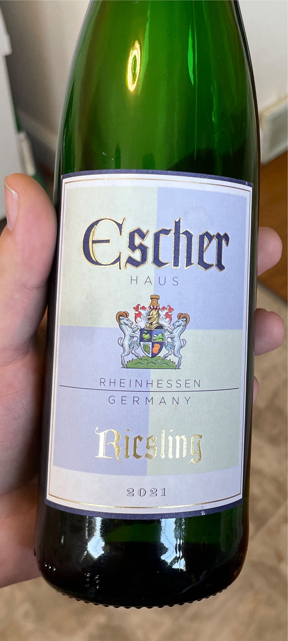 Escher Haus Riesling - Escher Haus (750 mL) alcohol collectible [Barcode 839728002955] - Main Image 2