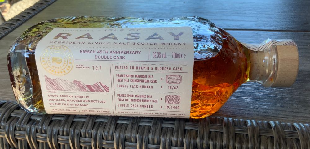 Raasay Double Cask Peated - Isle Of Raasay Distillery (700 mL) alcohol collectible [Barcode 5060221850698] - Main Image 2