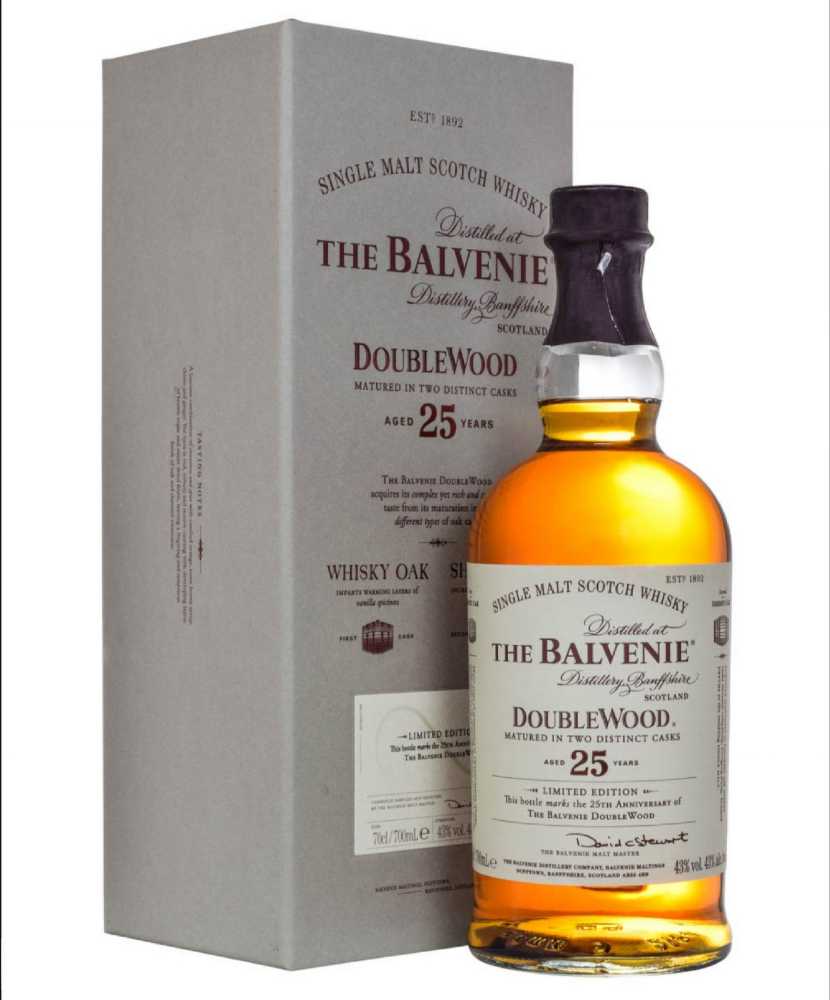 The Balvenie: DoubleWood - 25 Year Old - Limited Edition - The Balvenie (750 mL) alcohol collectible - Main Image 2