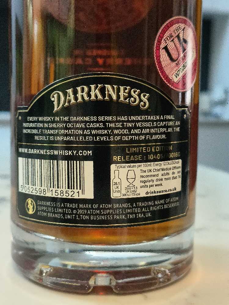 Ardbeg 14 Darkness - Islay (500 mL) alcohol collectible - Main Image 3