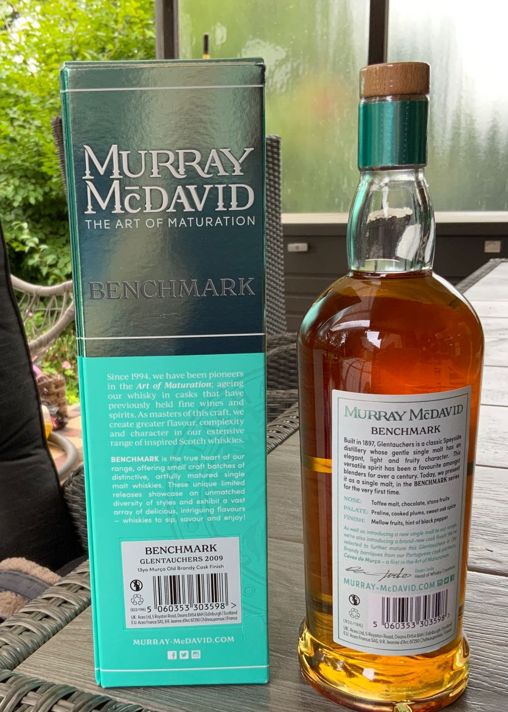 Glentauchers 13 Years Murca Old Brandy Cask - Murray McDavid (700 mL) alcohol collectible [Barcode 5060353303598] - Main Image 2