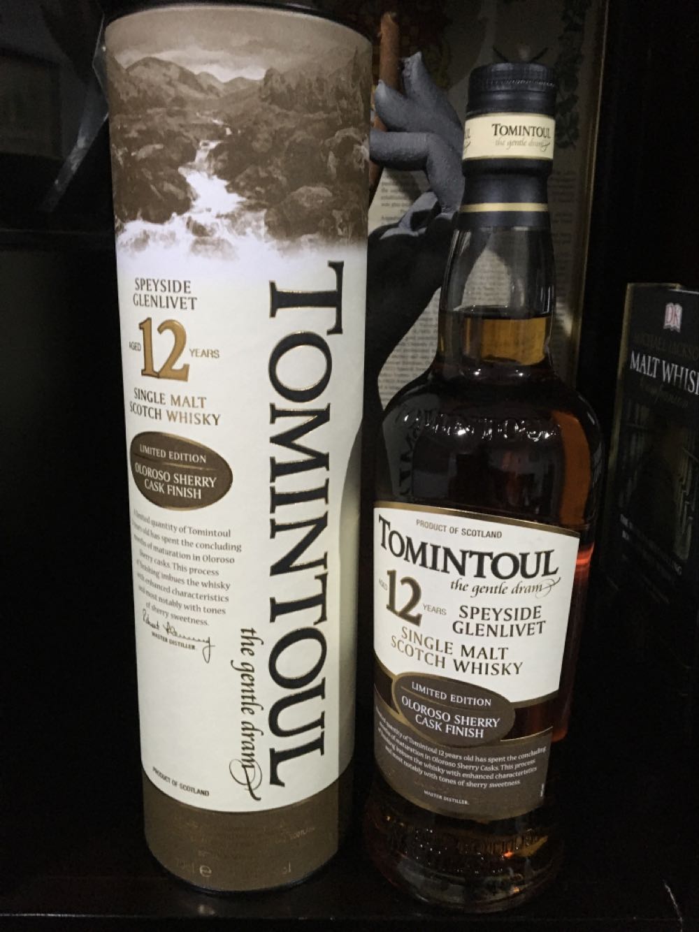 Tomintoul 12 Year Old Oloroso 12 0.7 Malt Sherry Single Whisky Cask Scotch Finish Years Speyside 40% And  (700 mL) alcohol collectible [Barcode 5021349700081] - Main Image 2