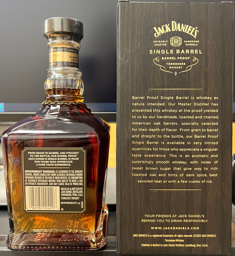 The Barrel Man Private Stock 2022 - Jack Daniel’s Distillery, Lynchburg, TN (750 mL) alcohol collectible - Main Image 3