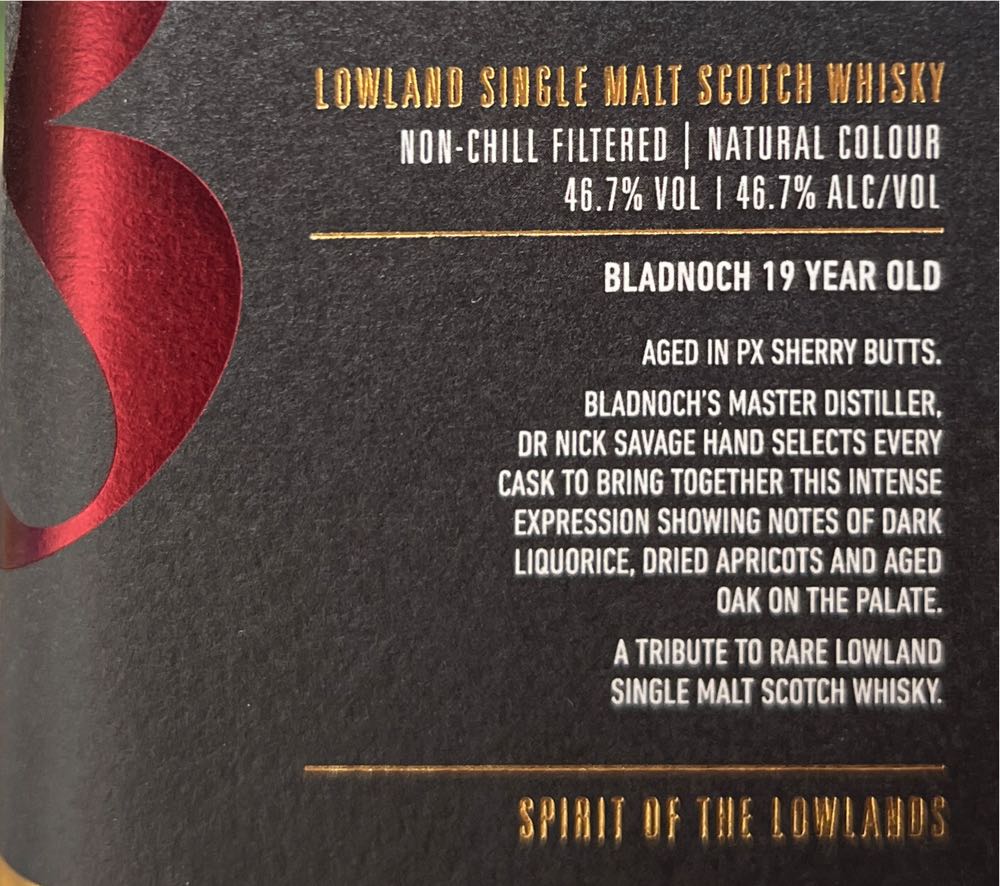 Bladnoch 19 Release Px Sherry Year Online - Bladnoch Distillery (700 mL) alcohol collectible [Barcode 851370006709] - Main Image 2