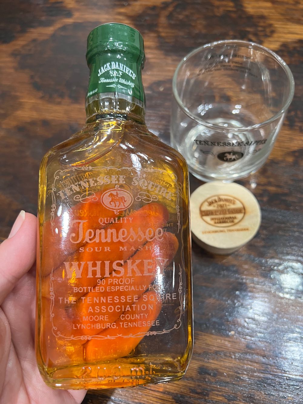 Green Label Squire Bottle 2021 - Jack Daniel’s Distillery, Lynchburg, TN (200 mL) alcohol collectible - Main Image 2