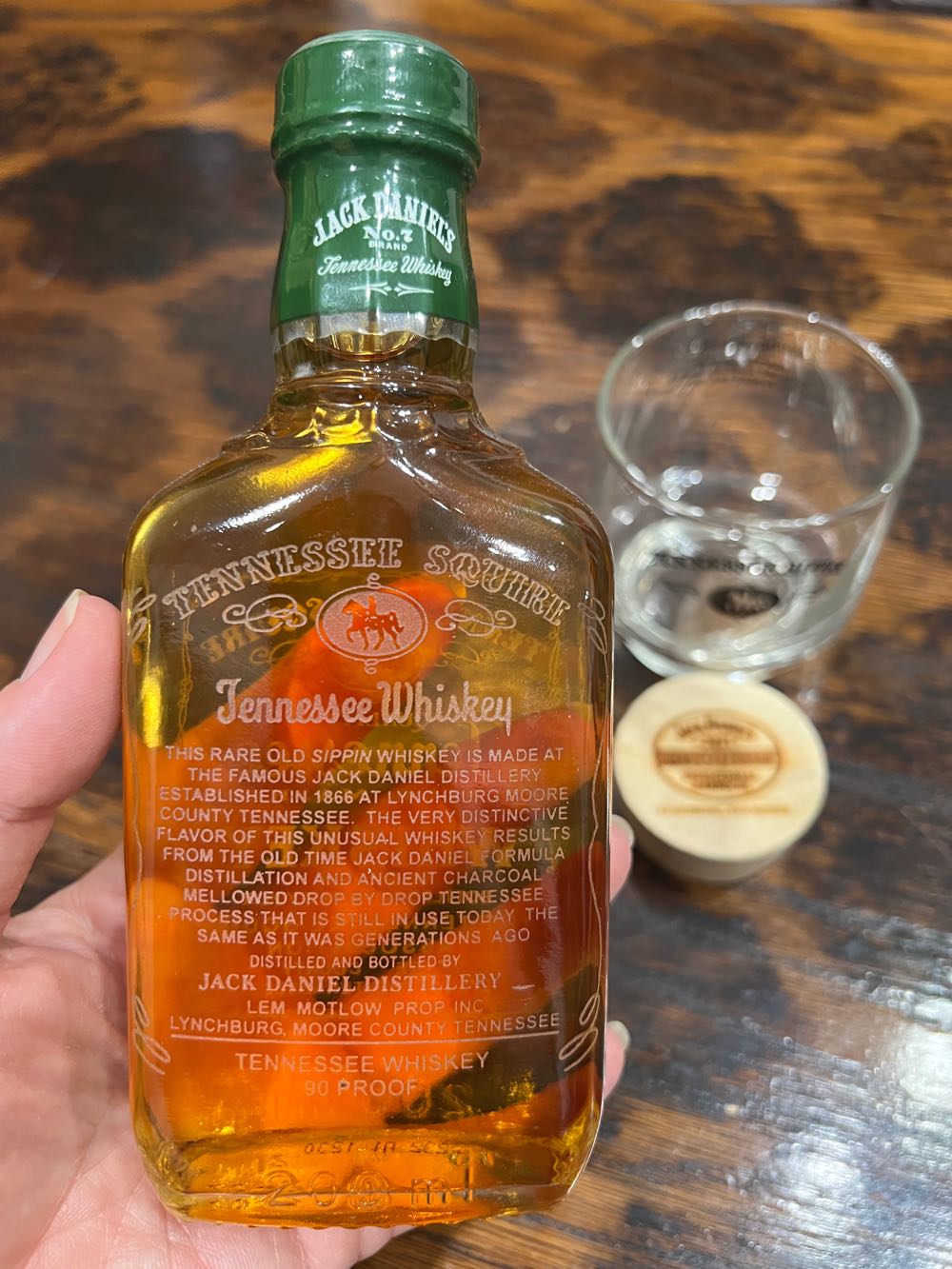 Green Label Squire Bottle 2021 - Jack Daniel’s Distillery, Lynchburg, TN (200 mL) alcohol collectible - Main Image 3