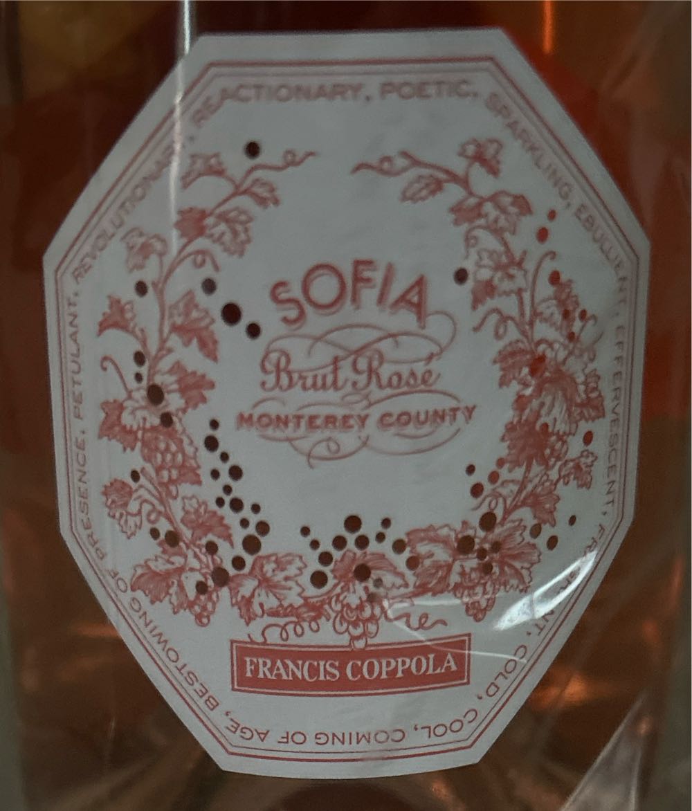Francis Coppola Sofia Brut Rose 750ml Sparkling Wine Ford Product ロゼ  alcohol collectible [Barcode 739958163283] - Main Image 2