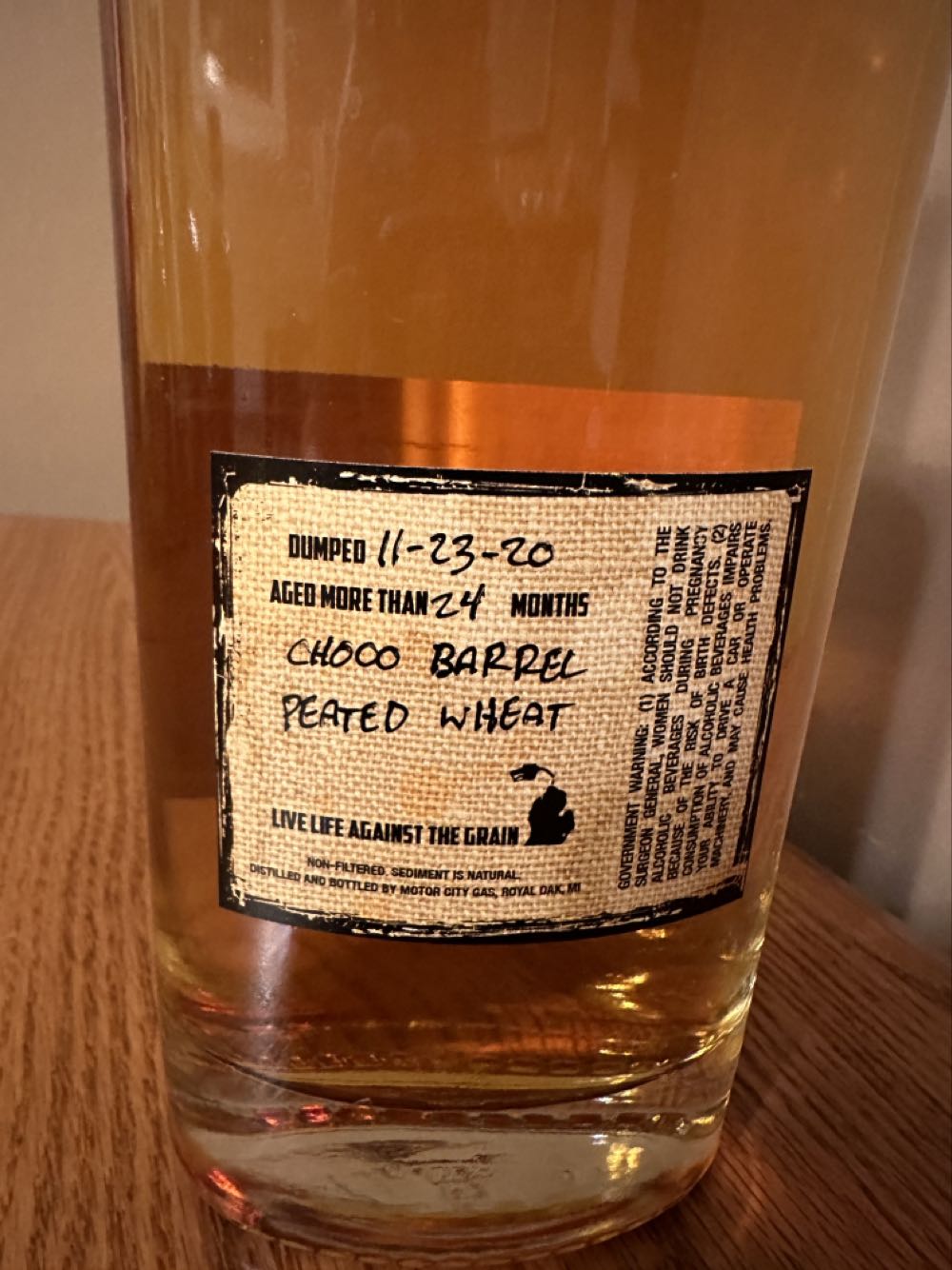 Motor City Gas Jack Knife  (750 mL) alcohol collectible - Main Image 2