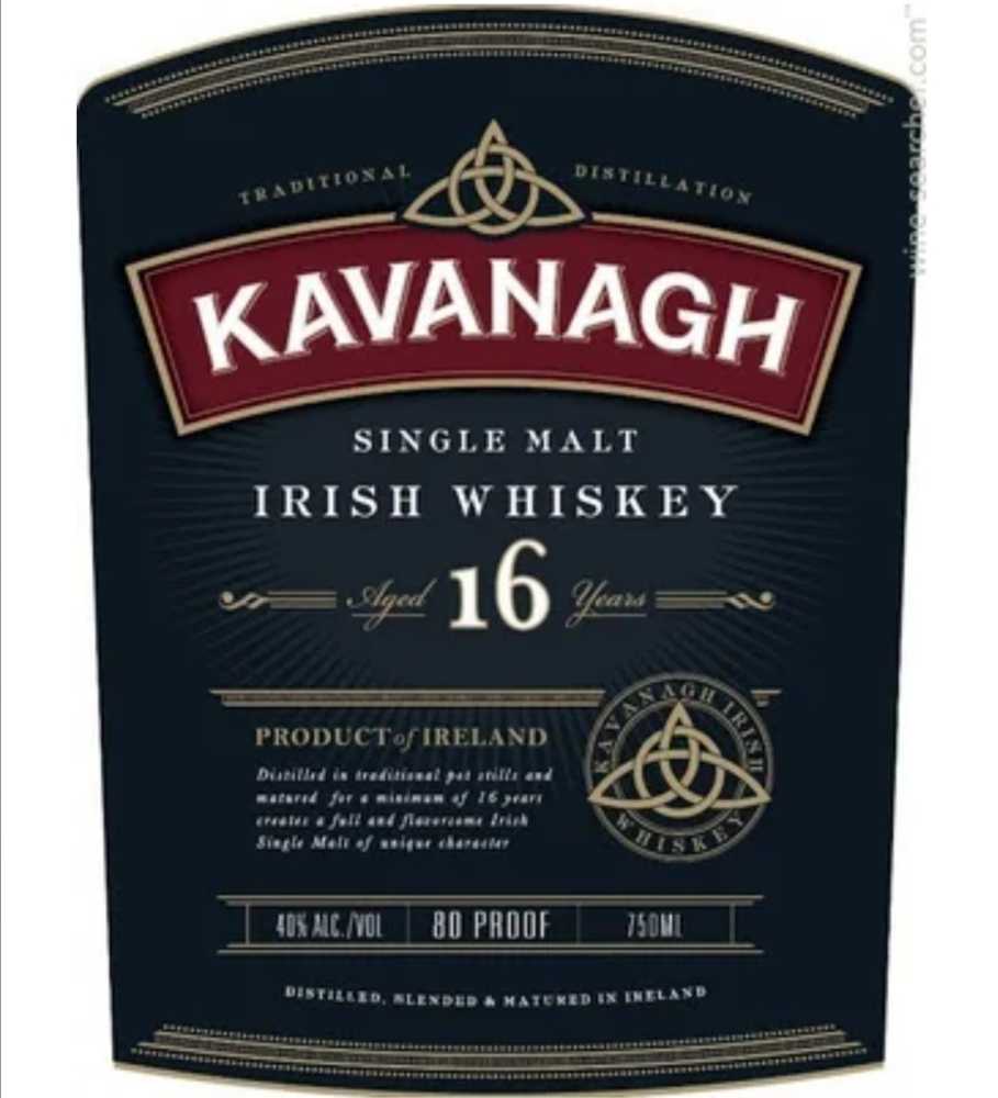 Kavanagh 16 Year Old Single Malt - The Teeling Whiskey Co. (750 mL) alcohol collectible [Barcode 747505013615] - Main Image 2