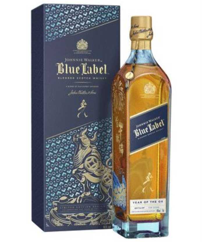 Johnnie Walker Blue Label Year Of the Ox (2021) - Johnny Walker & Sons (750 mL) alcohol collectible [Barcode 088076184749] - Main Image 2