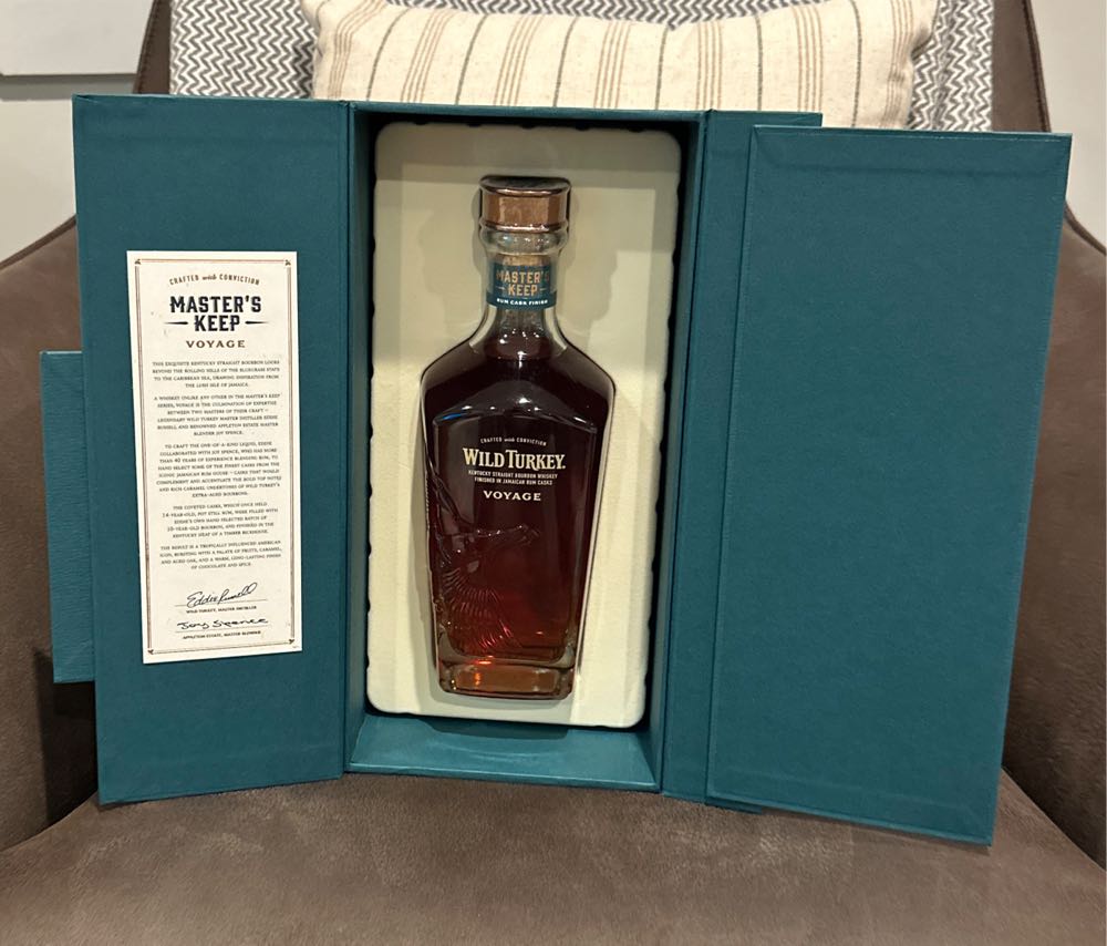 Wild Turkey Master’s Keep Voyage - Wild Turkey Distilling Co., Lawrenceburg, KY (750 mL) alcohol collectible [Barcode 721059003407] - Main Image 2