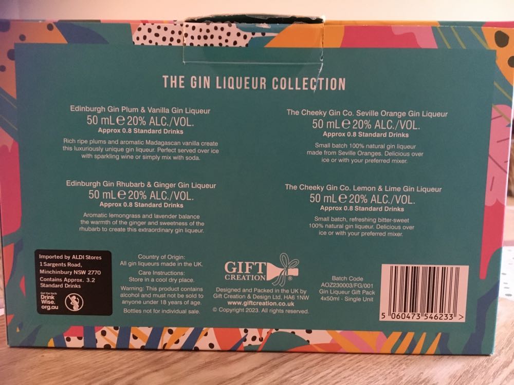 Distillers Select Gin Liqueur 4x 50ml Set  (50 mL) alcohol collectible [Barcode 5060473546233] - Main Image 2