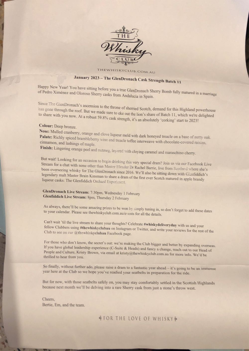 Glendronach Cask Strength Batch 11 - Glendronach Distillery (700 mL) alcohol collectible [Barcode 5060716143601] - Main Image 4