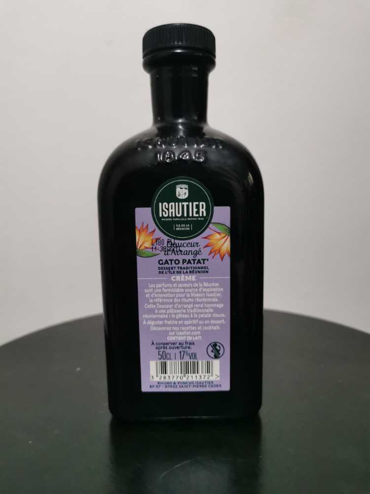 Liqueur de rhum Gato Patat’ - Isautier (500 mL) alcohol collectible - Main Image 2