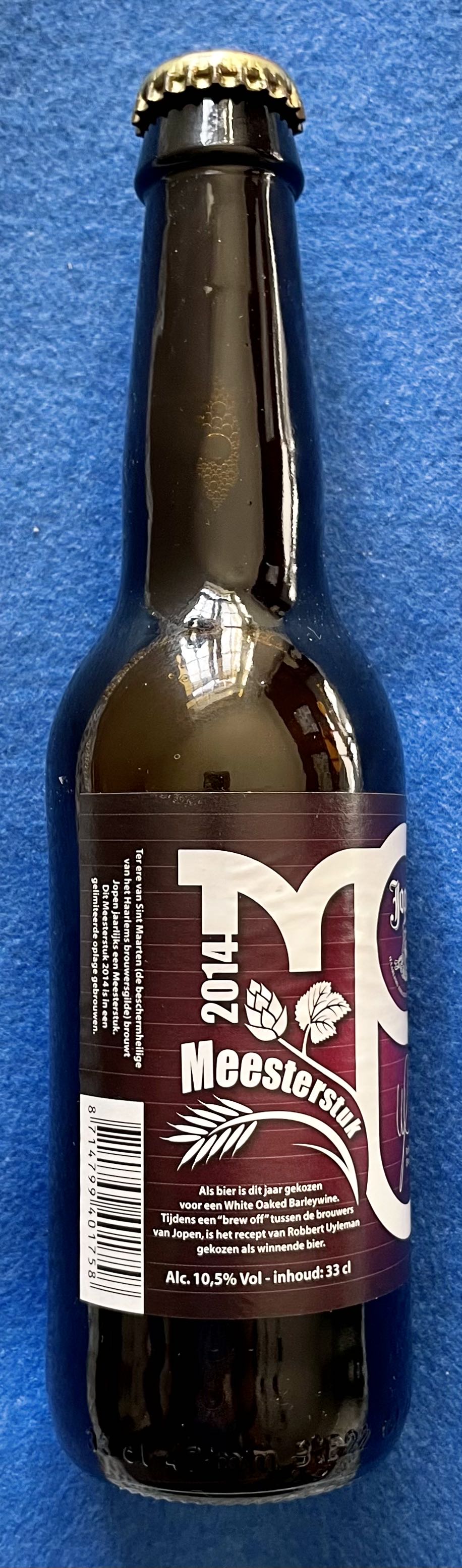 Meesterstuk 2014 - Jopen (330 mL) alcohol collectible [Barcode 8714799401758] - Main Image 2