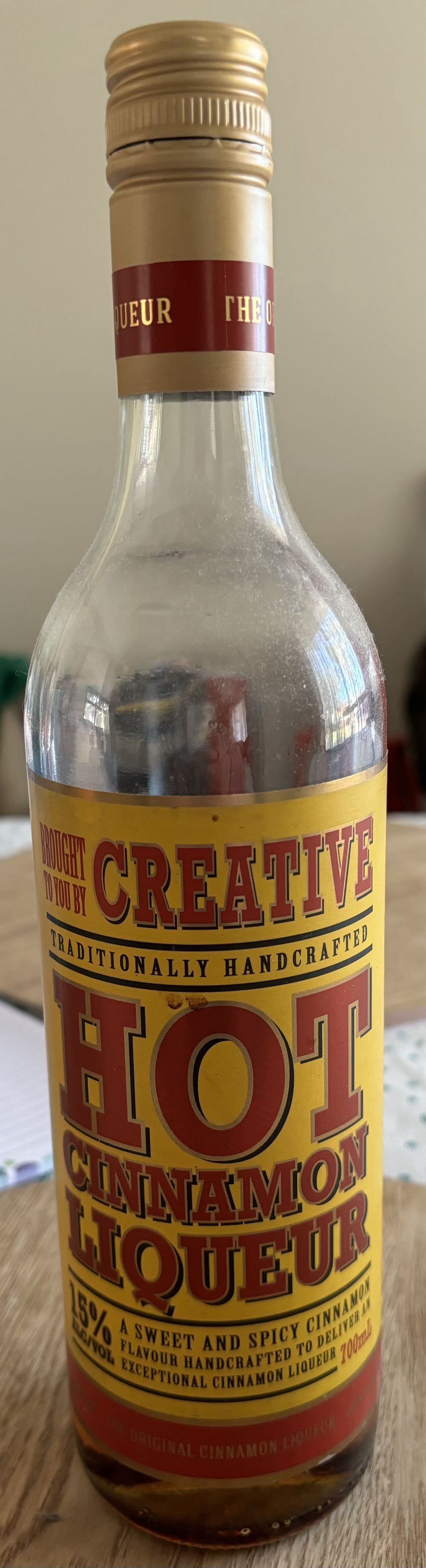 Creative Traditionally Handcrafted Hot Cinnamon Liqueur 700ml  (700 mL) alcohol collectible [Barcode 9349240001868] - Main Image 4