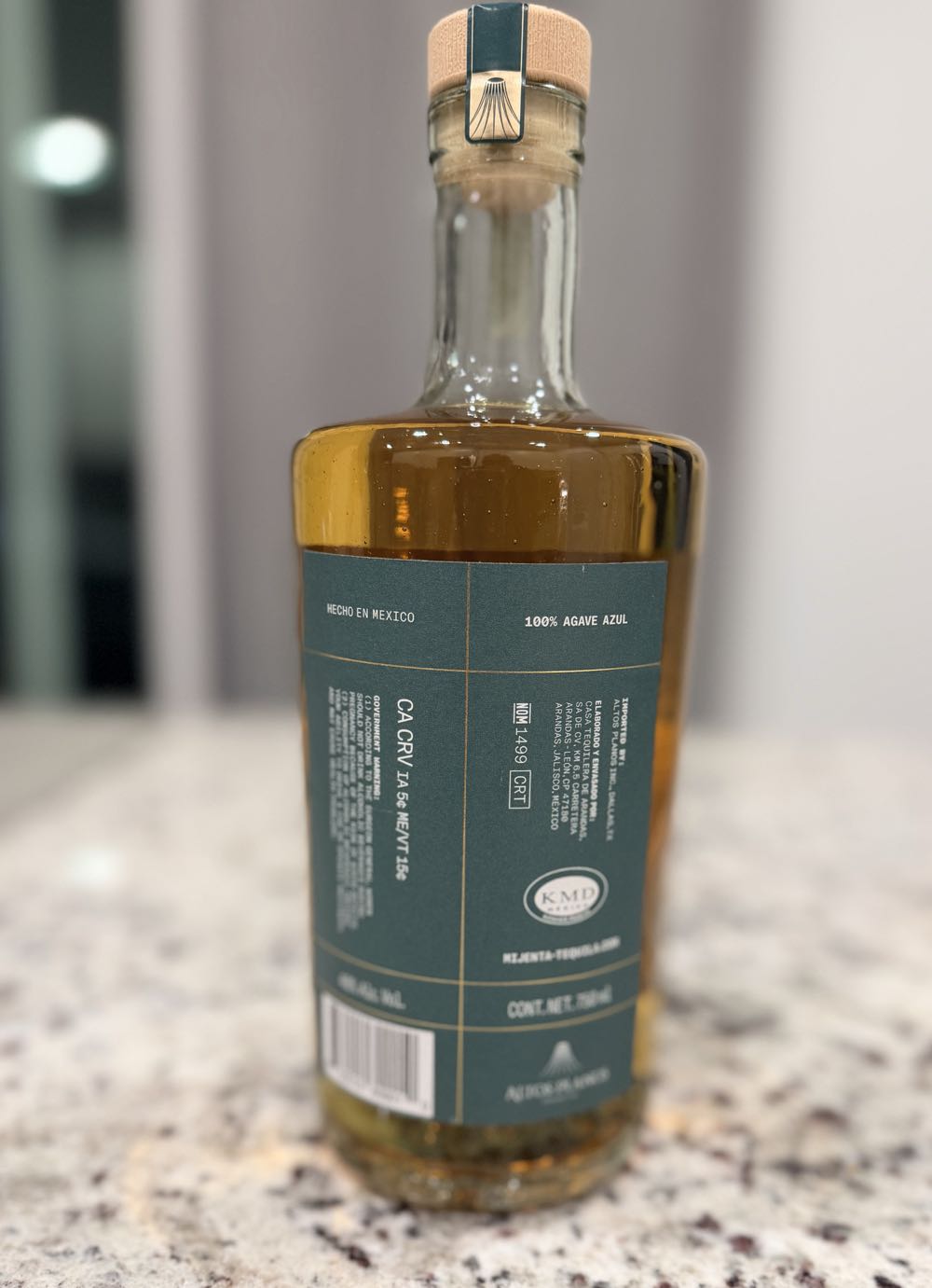 Mijenta - Reposado - NOM 1499 (750 mL) alcohol collectible [Barcode 850015899010] - Main Image 2