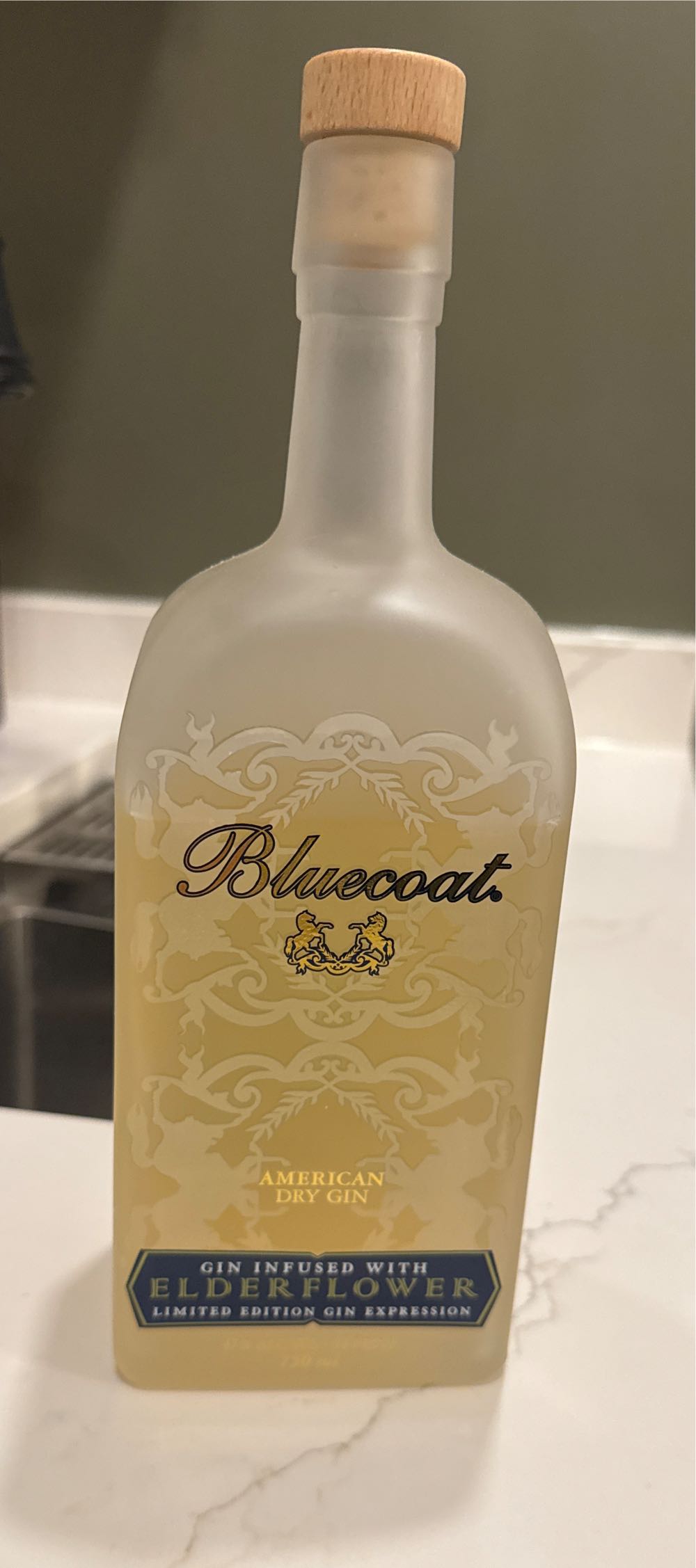 Bluecoat Elderflower Gin Elderflower Dry Gin 750ml 94 Proof - Philadelphia Distilling (750 mL) alcohol collectible [Barcode 858198001824] - Main Image 2