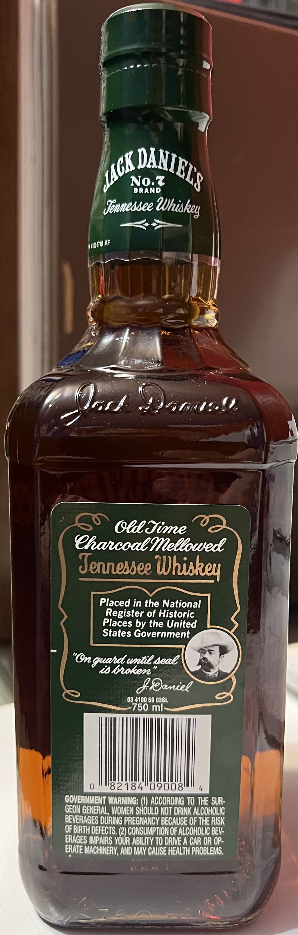 Green Label 750 ML - Jack Daniel’s Distillery, Lynchburg, TN (750 mL) alcohol collectible - Main Image 3