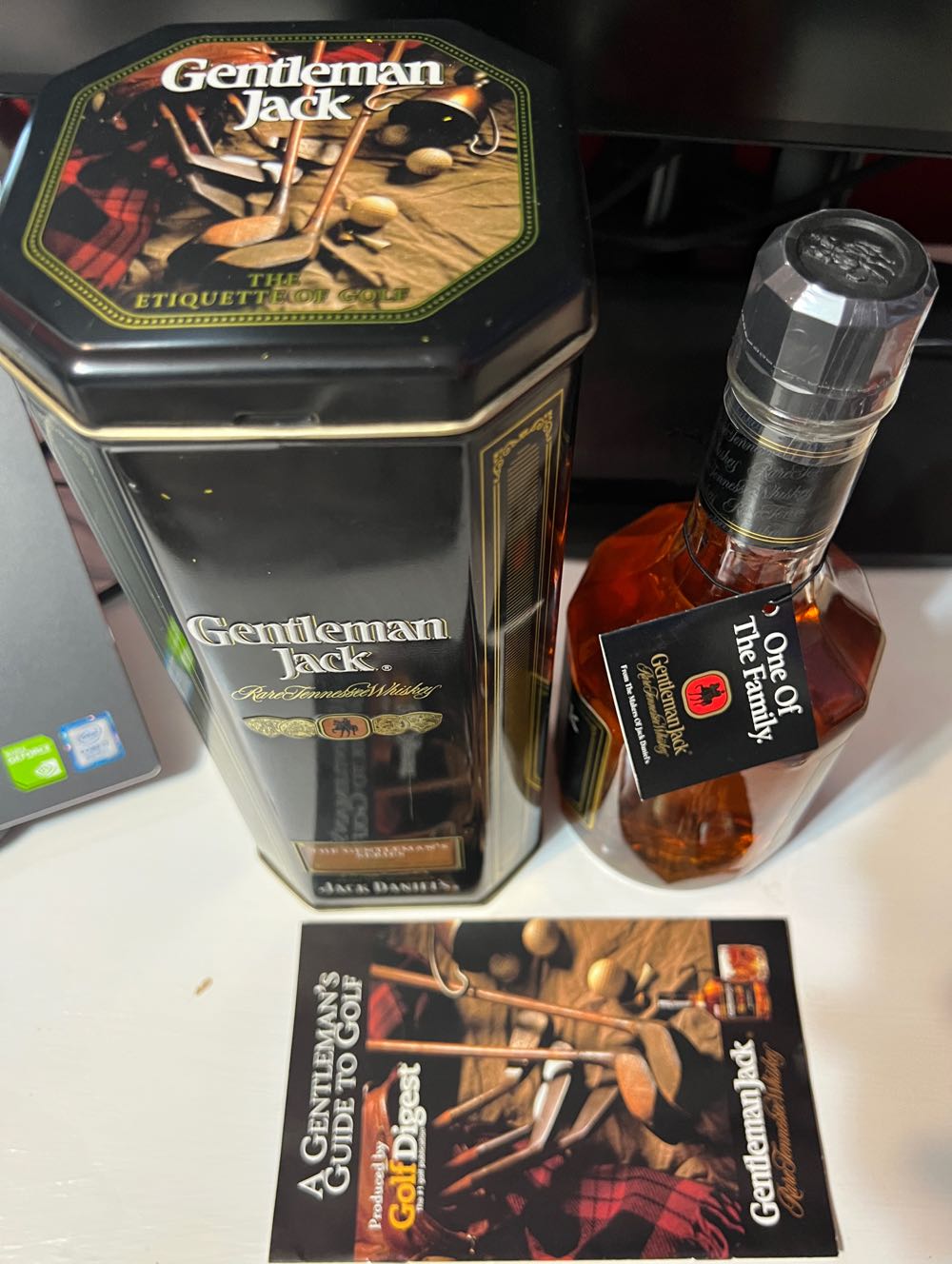 0 GJ Tin Single Bottle With Tag -15 - Jack Daniel’s Distillery, Lynchburg, TN (750 mL) alcohol collectible - Main Image 4