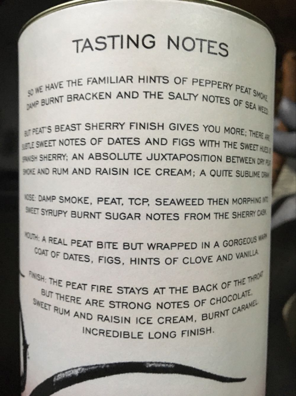 Peat’s Beast Px Sherry Cask Strength Pedro Ximenez Sherry Wood Finish Whisky Batch Malt Peats Single Ff And  (700 mL) alcohol collectible [Barcode 5060399681926] - Main Image 4