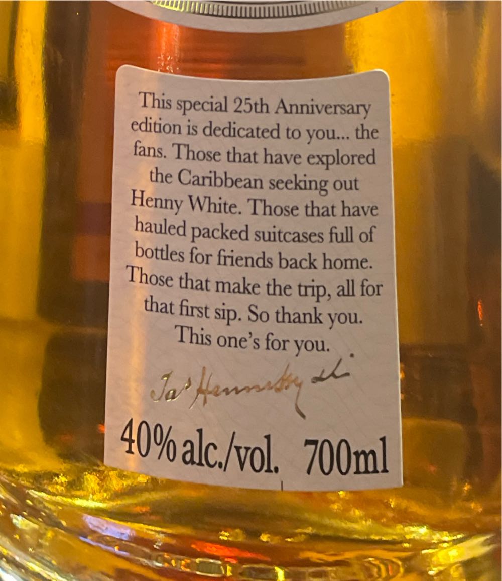 Hennessy Pure White Cognac 25th Anniversary Edition  (700 mL) alcohol collectible [Barcode 081753838973] - Main Image 2