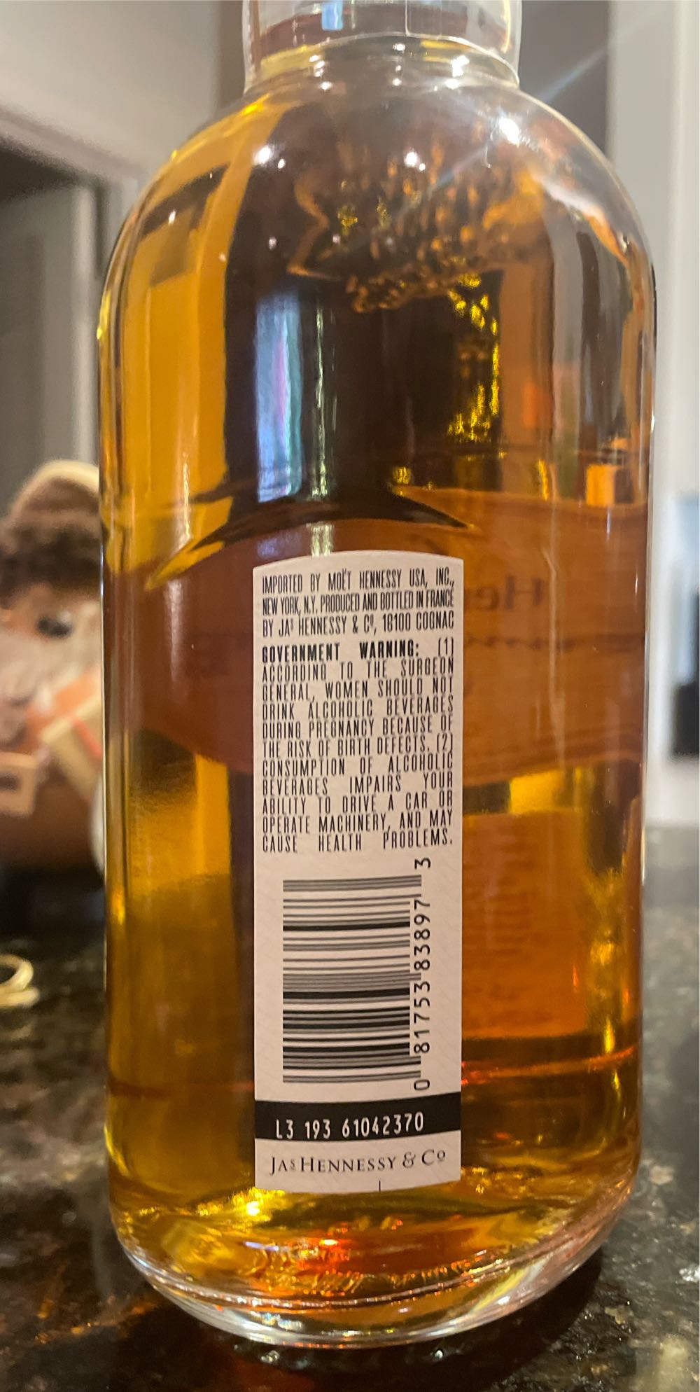 Hennessy Pure White Cognac 25th Anniversary Edition  (700 mL) alcohol collectible [Barcode 081753838973] - Main Image 3