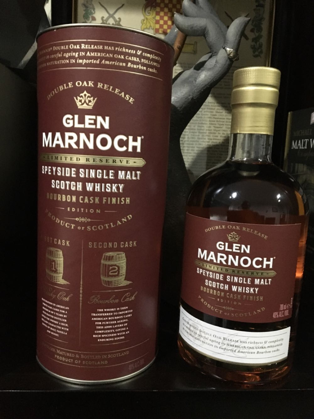 Glen Marnoch Bourbon Cask Finish - Speyside Distillery (700 mL) alcohol collectible [Barcode 4088700093498] - Main Image 2