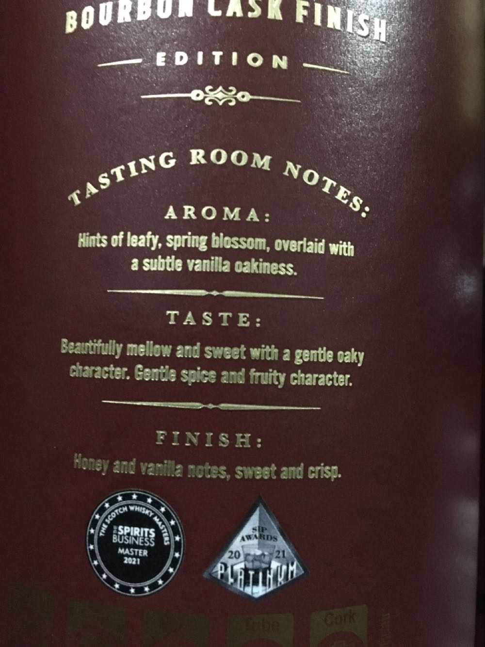 Glen Marnoch Bourbon Cask Finish - Speyside Distillery (700 mL) alcohol collectible [Barcode 4088700093498] - Main Image 4