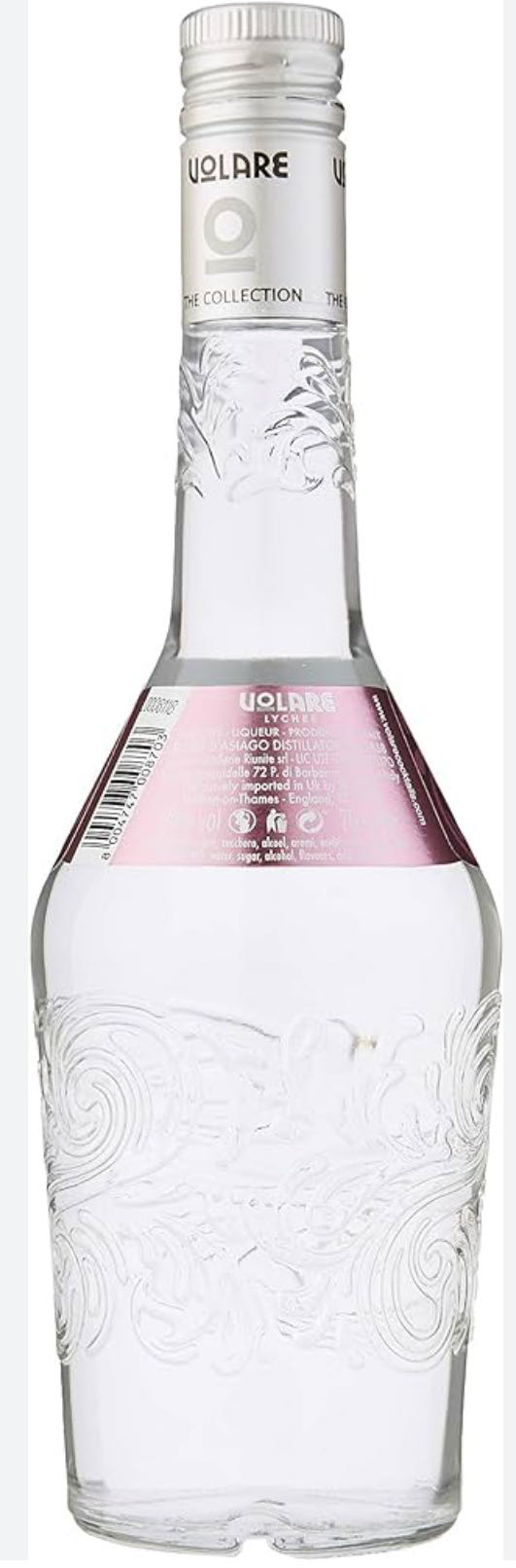 Volare Lychee Liqueur  (700 mL) alcohol collectible [Barcode 8004747008703] - Main Image 2