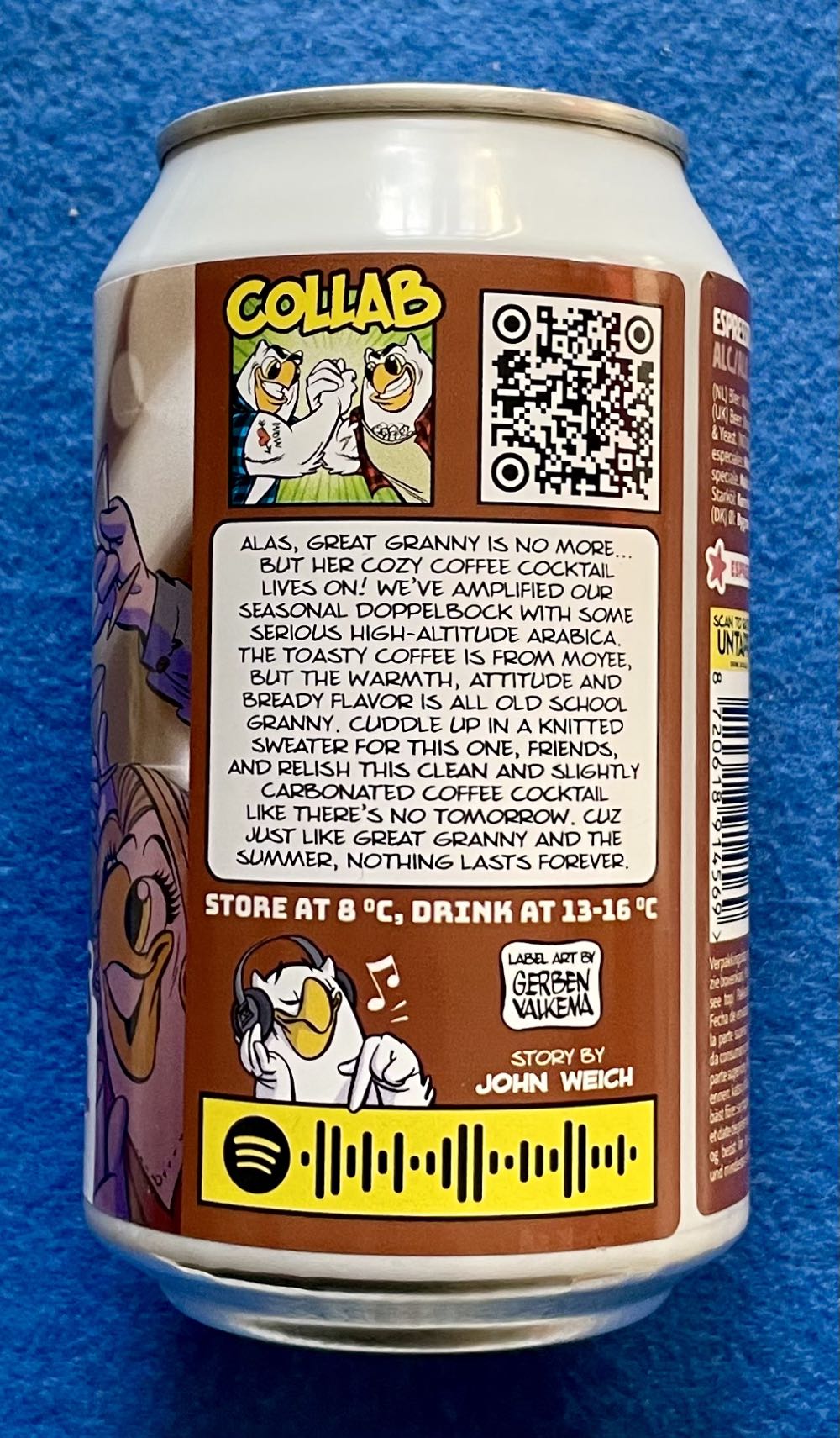 Great Granny’s Cosy Coffee Cocktail - Uiltje Brewing Company (330 mL) alcohol collectible [Barcode 8720618914569] - Main Image 4