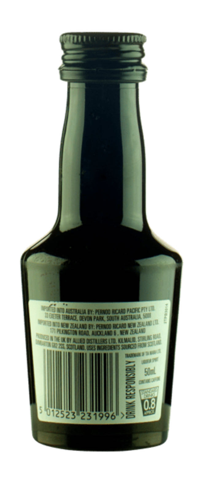 Tia Maria Coffee Liqueur  (50 mL) alcohol collectible [Barcode 5012523231996] - Main Image 2