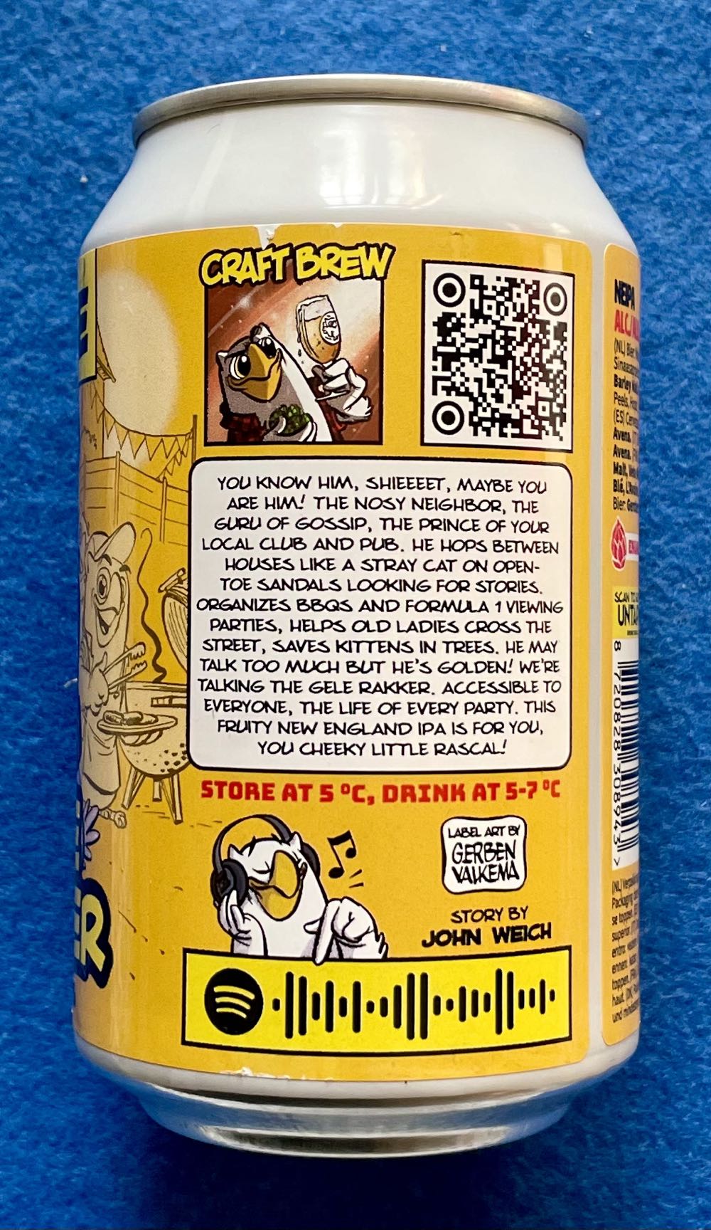 Gele Rakker - Uiltje Brewing Company (330 mL) alcohol collectible [Barcode 8720828308943] - Main Image 4