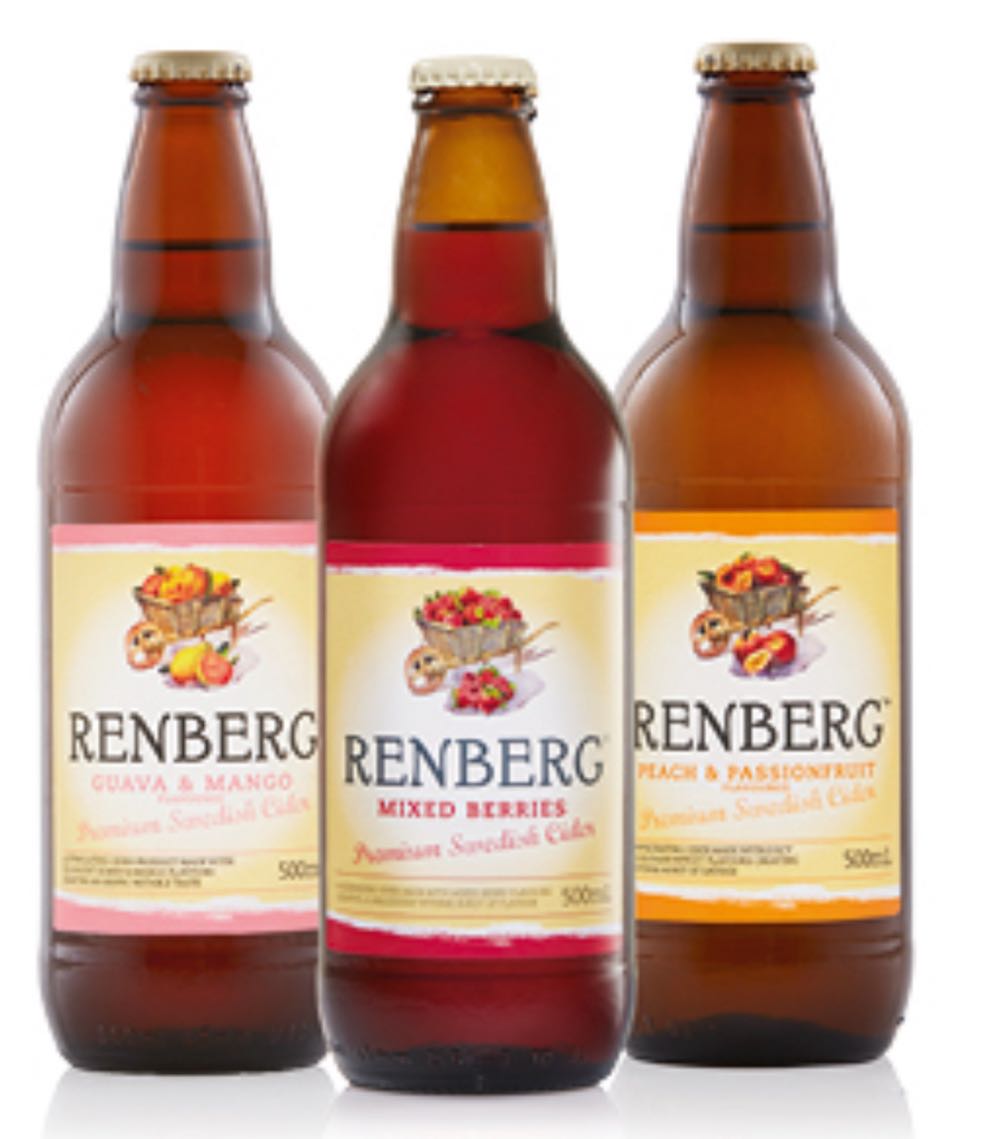 Renberg Mixed Berries Premium Swedish Cider 500ml  (500 mL) alcohol collectible - Main Image 2
