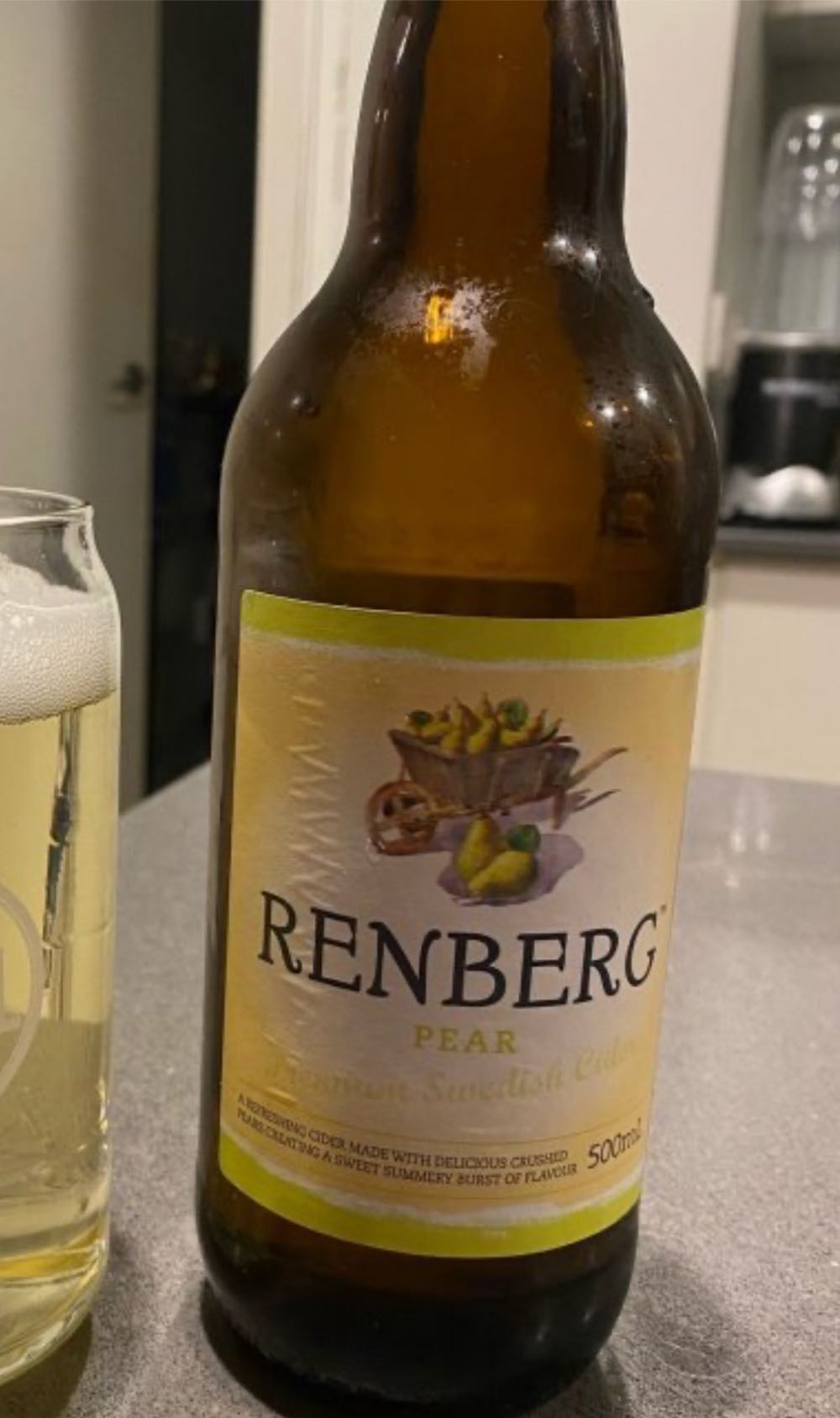 Renberg Pear Premium Swedish Cider 500ml  (500 mL) alcohol collectible - Main Image 2