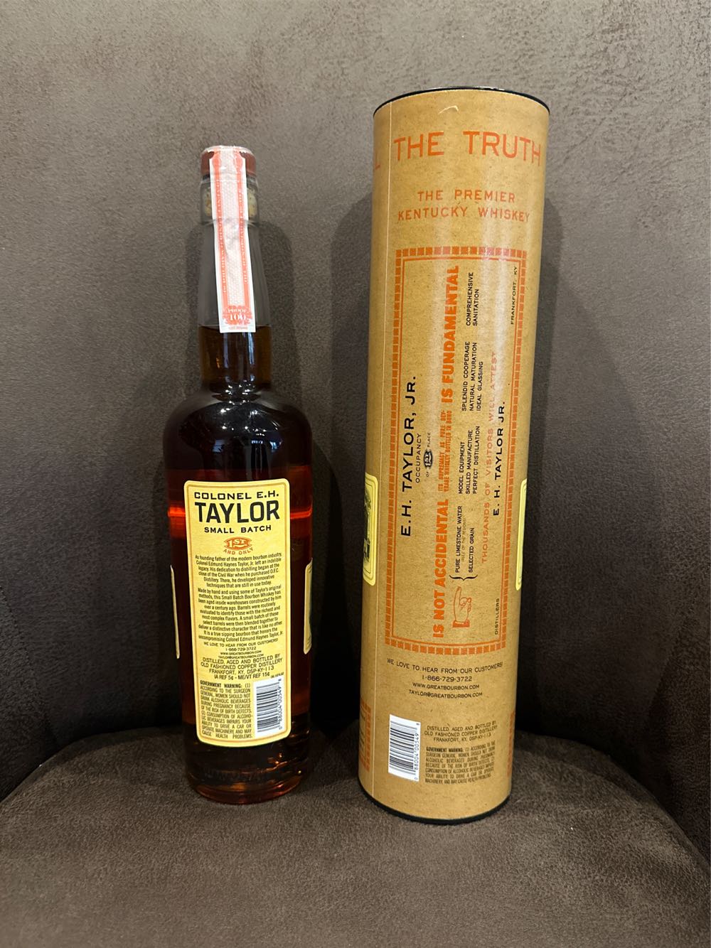 Colonel E.H. Taylor SB - Old-fashioned copper distillery (750 mL) alcohol collectible [Barcode 088004005498] - Main Image 2