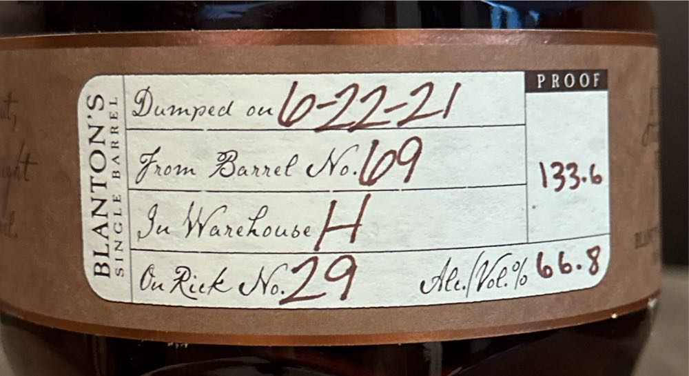 Blanton’s SFTB Letter O 2021 - Blanton’s Distilling Co., Frankfort, KY (750 mL) alcohol collectible [Barcode 080244009403] - Main Image 2