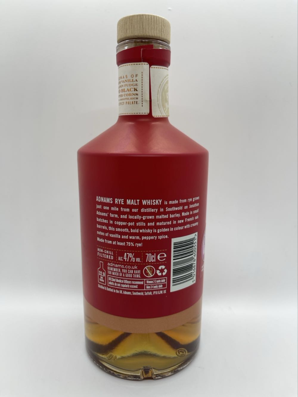 Adnams Rye Malt - The Adnams Distillery (700mL) alcohol collectible - Main Image 2