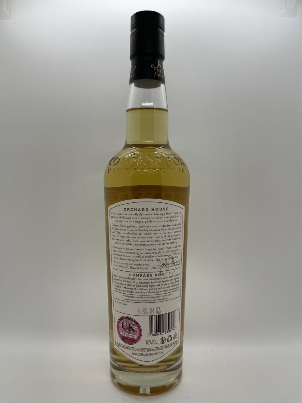 Orchard House - Compass Box Scotch Whisky Maker (700mL) alcohol collectible - Main Image 2