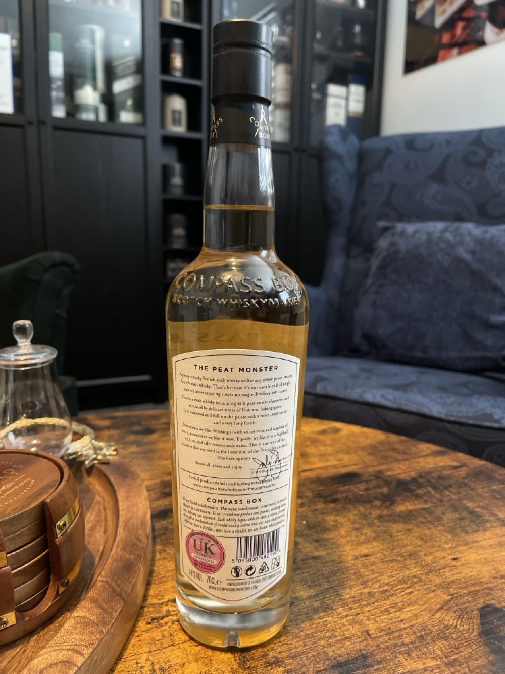 The Peat Monster - Compass Box Scotch Whisky Maker (700mL) alcohol collectible - Main Image 2
