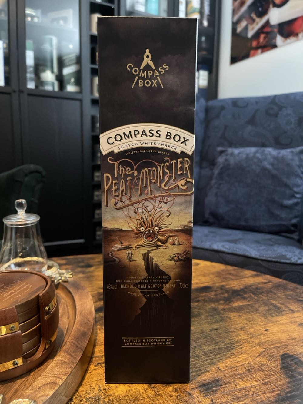 The Peat Monster - Compass Box Scotch Whisky Maker (700mL) alcohol collectible - Main Image 3