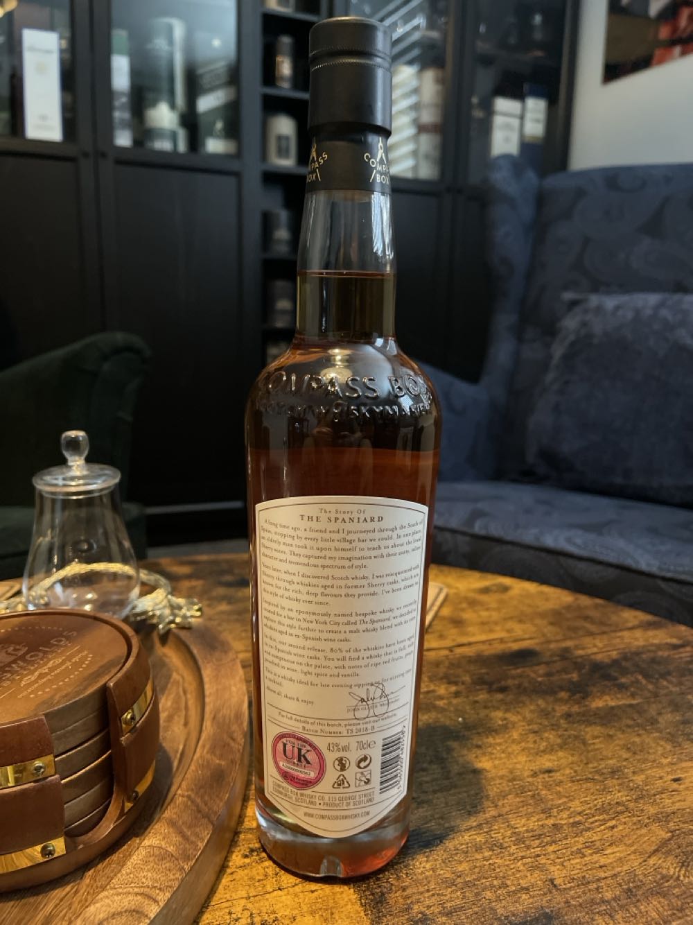 Story Of The Spaniard, The - Compass Box Scotch Whisky Maker (700mL) alcohol collectible - Main Image 2