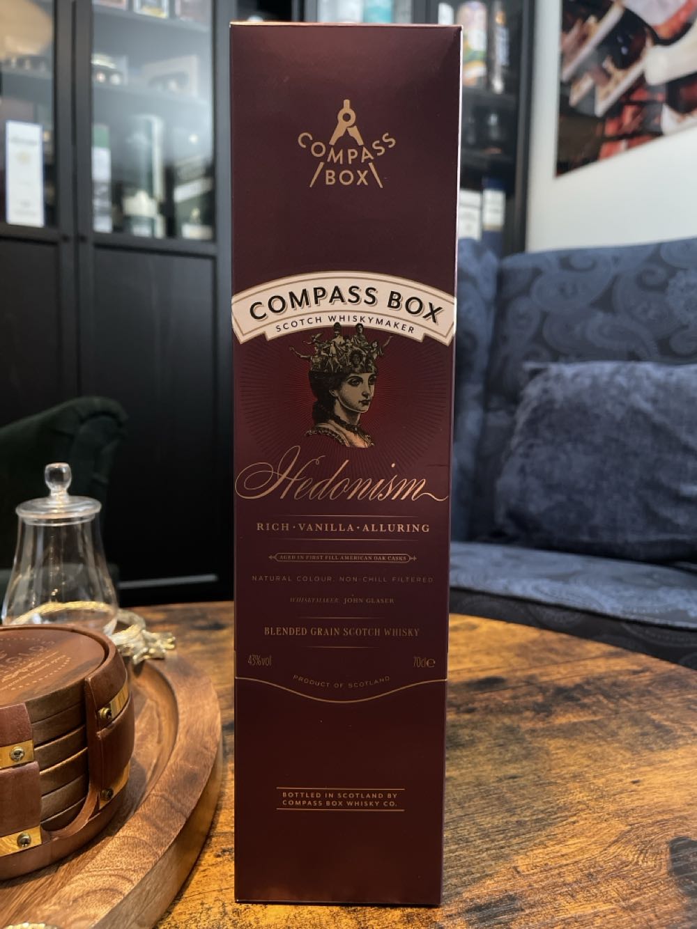 Hedonism - Compass Box Scotch Whisky Maker (700mL) alcohol collectible - Main Image 3