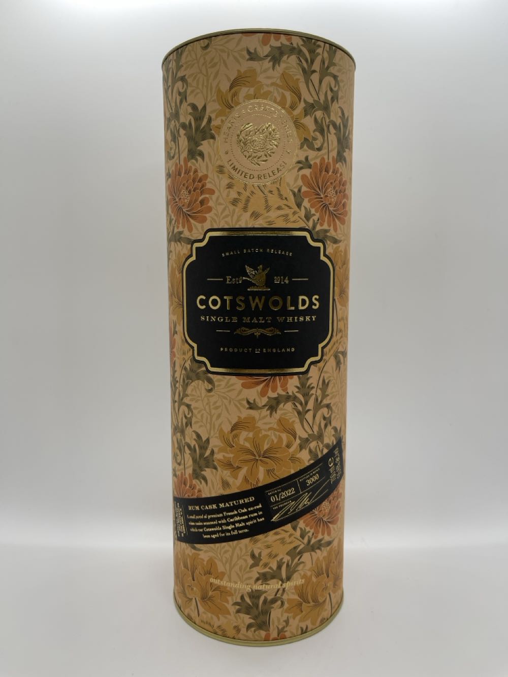 Cotswolds Hearts & Crafts Series - Rum Cask Matured - The Cotswolds Distillery (700mL) alcohol collectible - Main Image 2