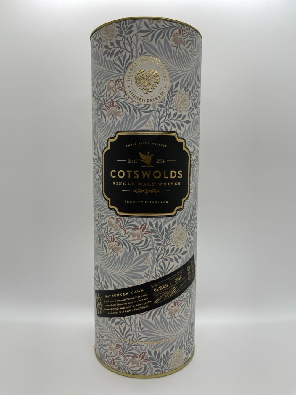 Cotswolds Hearts & Crafts Series - Sauternes Cask - The Cotswolds Distillery (700mL) alcohol collectible - Main Image 2