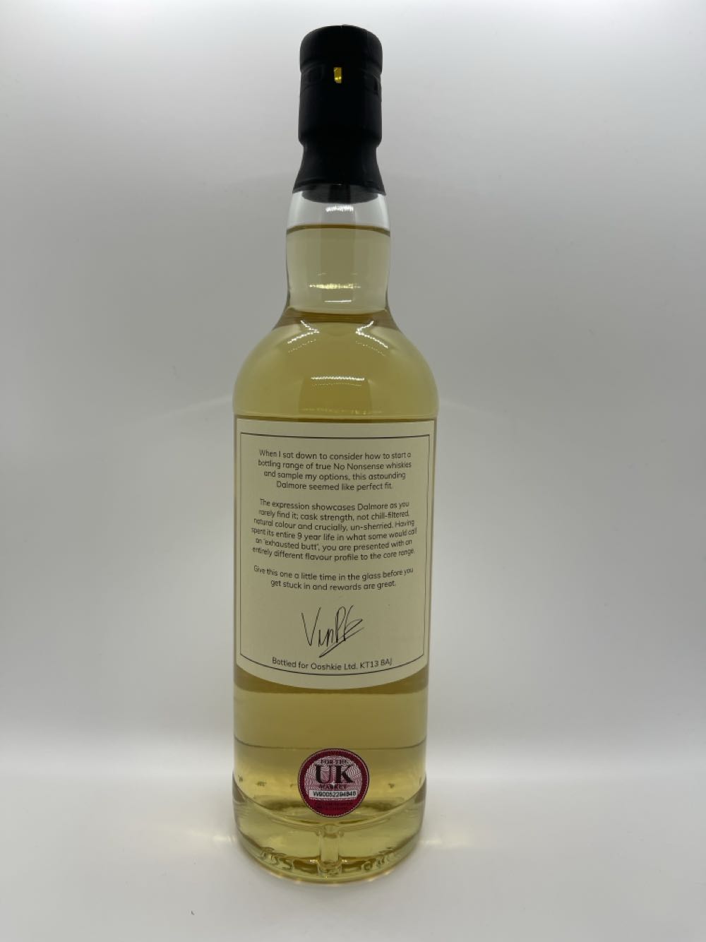 Dalmore 9yr Old - No Nonsense Whisky Release No 1 - The Dalmore Distillery (700mL) alcohol collectible - Main Image 2