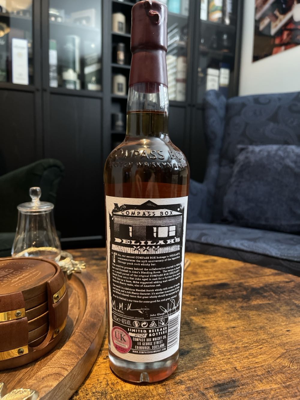 Delilah - Compass Box Scotch Whisky Maker (700mL) alcohol collectible - Main Image 2