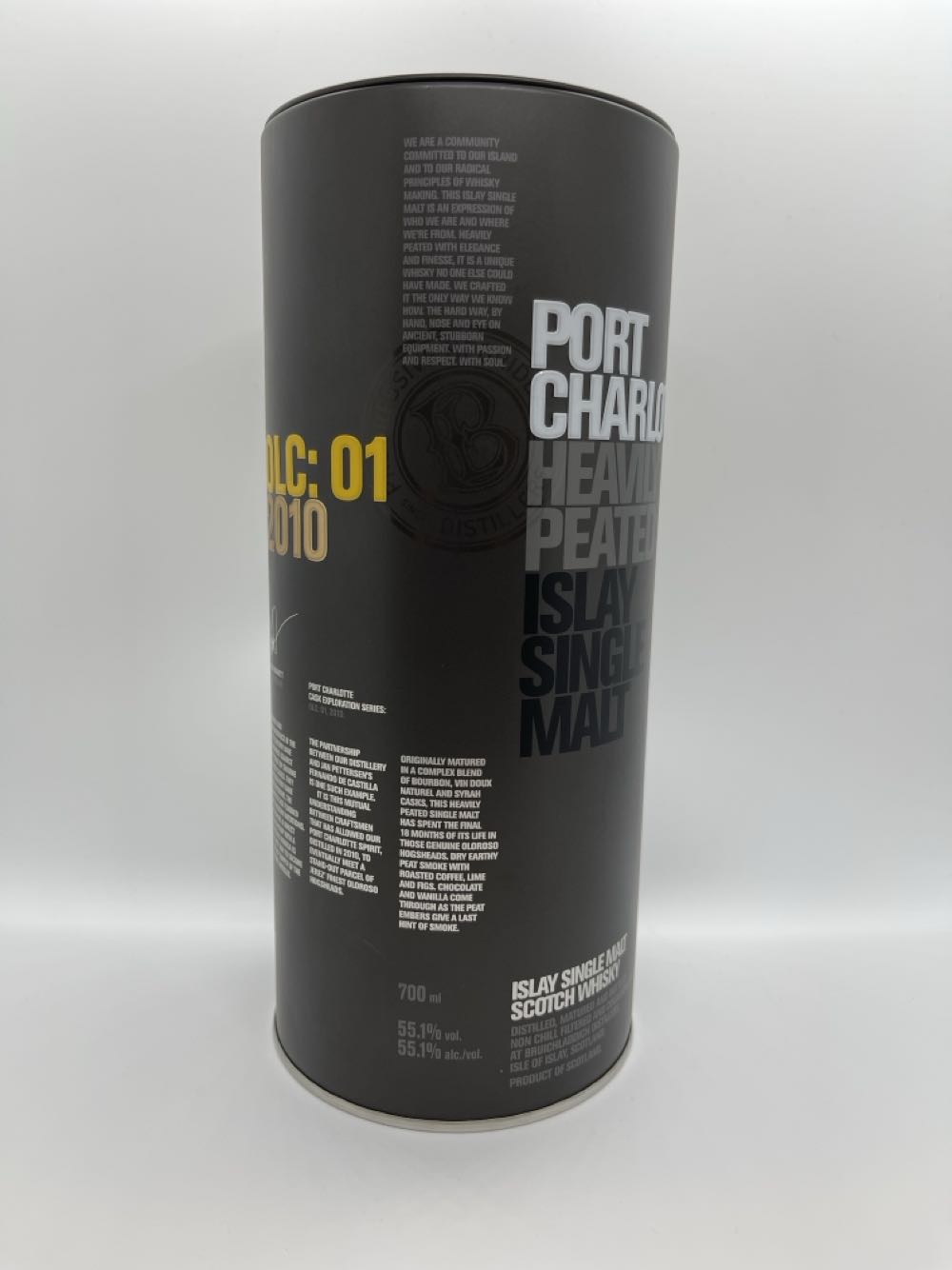Port Charlotte Heavily Peated OLC:01 2010 -9yr Old - The Bruichladdich Distillery (700mL) alcohol collectible - Main Image 2
