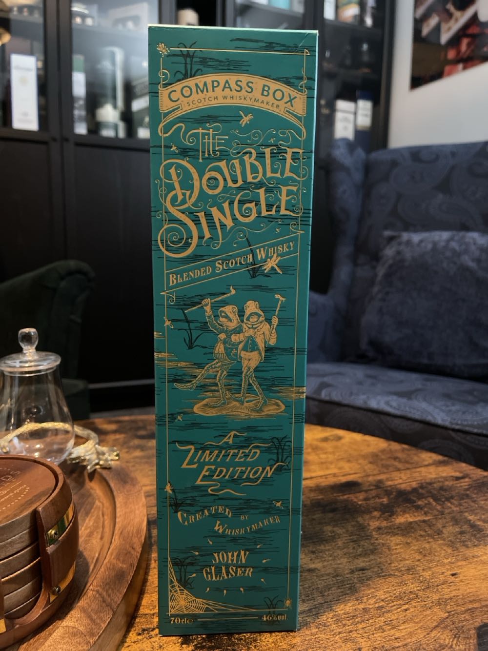 The Double Single - Compass Box Scotch Whisky Maker (700mL) alcohol collectible - Main Image 3